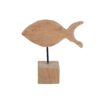 Ξύλινο διακοσμητικό ψάρι Υ28xM28xΠ10εκ