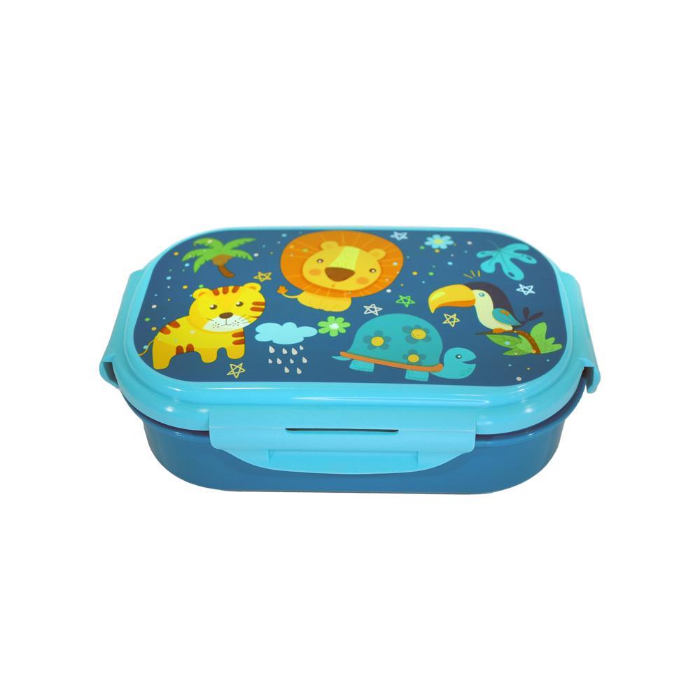 Φαγητοδοχείο Into the jungle με μαχαιροπίρουνα 21x14x6εκ.