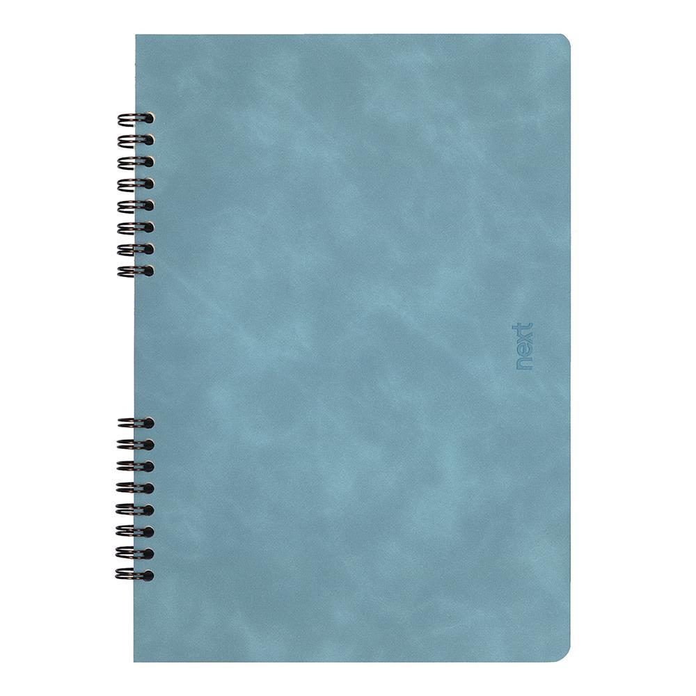 Next Premium τετράδιο σπιράλ γαλάζιο 4 θέματα 140 φύλλα 17x25εκ.