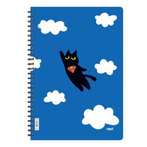 Next trends super cat τετράδιο σπιράλ 2 θέματα 70 φύλλα 21x29εκ.