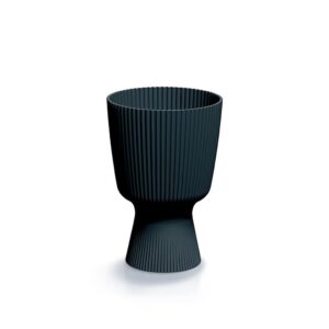 Γλάστρα - κασπώ Milly Round ανθρακί Y21,5 x Φ14,6εκ.