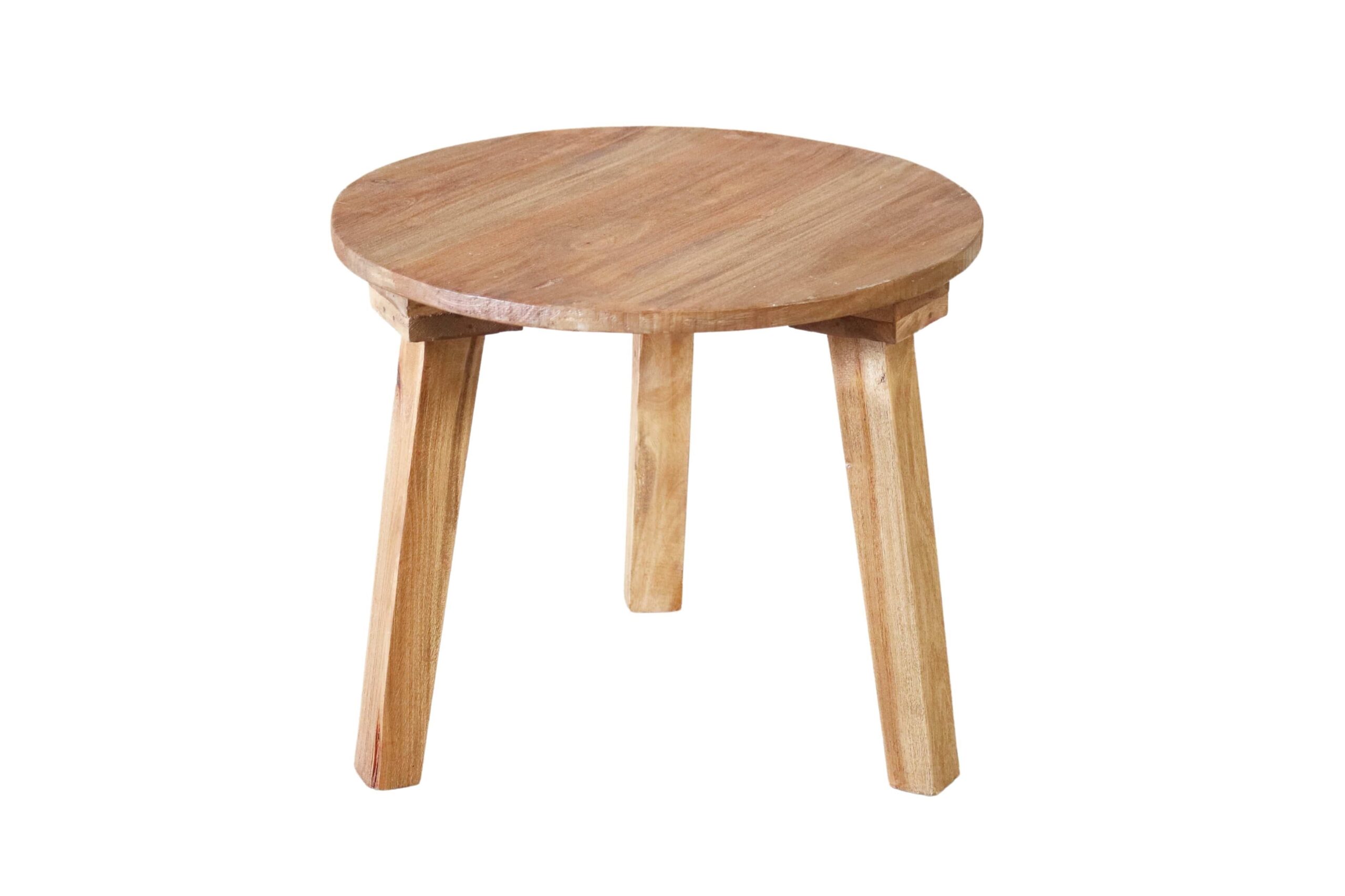 Τραπεζάκι Nextdeco από ξύλο mahoni Υ45Ø40εκ