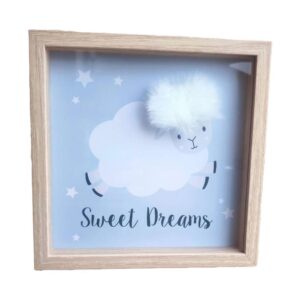 Διακοσμητικό κάδρο προβατάκι Υ20x20x2,7εκ.