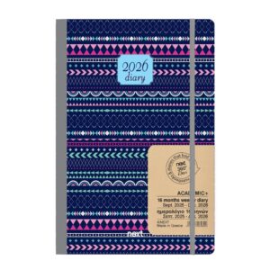 Next ημερολόγιο ACADEMIC+ 9/2025-12/2026 Gallery εβδομαδιαίο flexi 14x21εκ. Αραβικό μπλε