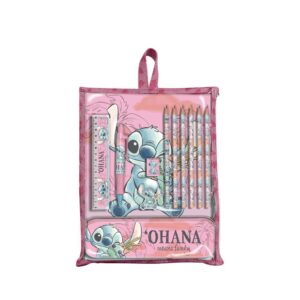 Σετ ζωγραφικής 12 τεμαχίων Stitch σε τσάντα δώρου 30x22,5x2εκ.