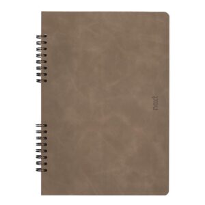 Next Premium τετράδιο σπιράλ καφέ 3 θέματα 105 φύλλα 17x25εκ.