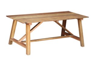 Τραπέζι γίγας Nextdeco από ξύλο teak - mahoni Υ73xM240xΠ90εκ