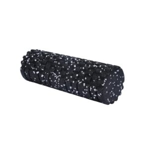 Foam roller γυμναστικής μαύρο λευκό Υ33xØ14εκ.