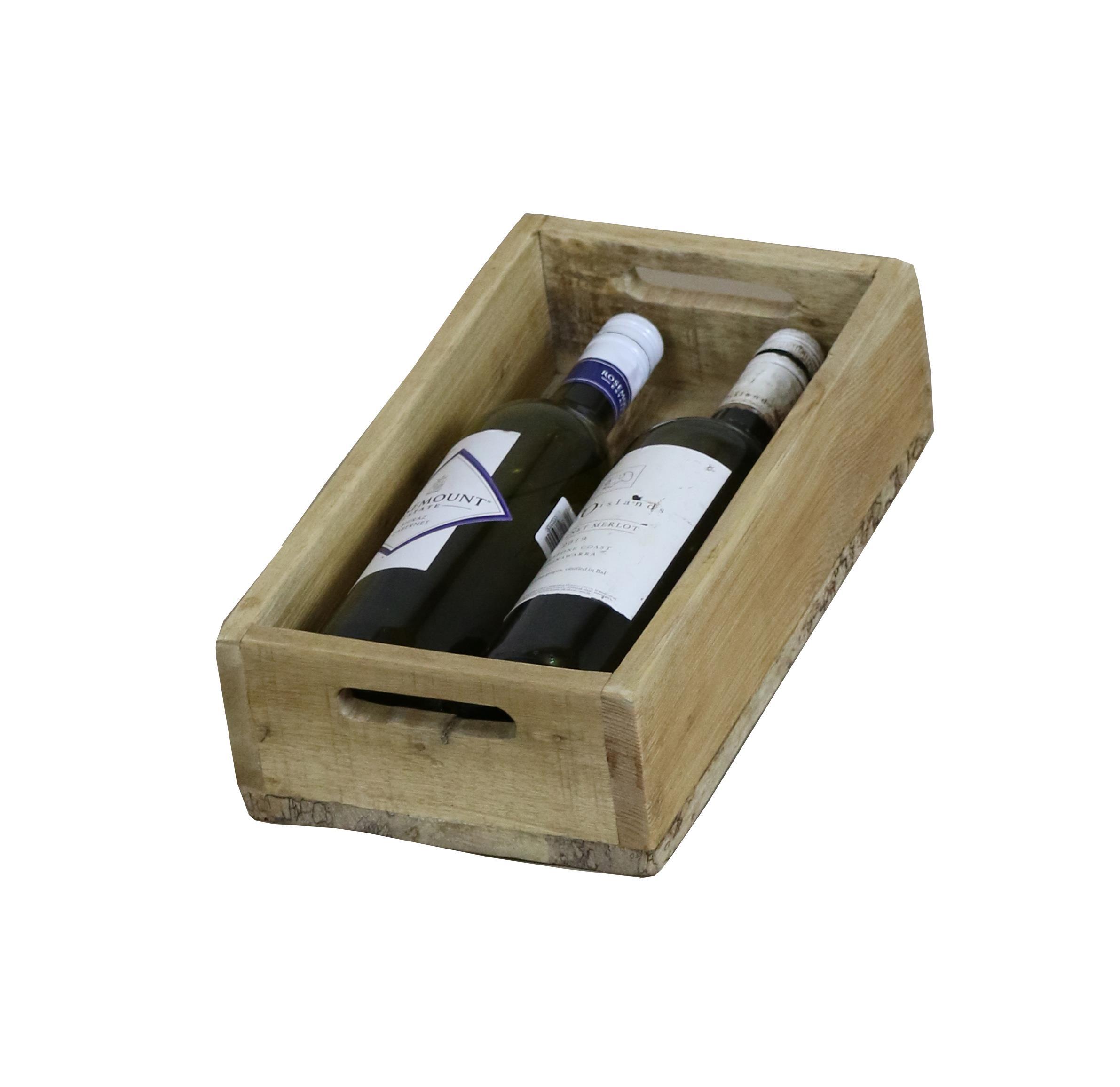 Κουτί αποθήκευσης κρασιού Nextdeco από ξύλο mahoni Υ9xΜ34xΠ19εκ