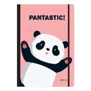 Next trends panda τετράδιο flexi λάστιχο 17x25εκ. 2θεμ. 80φ.