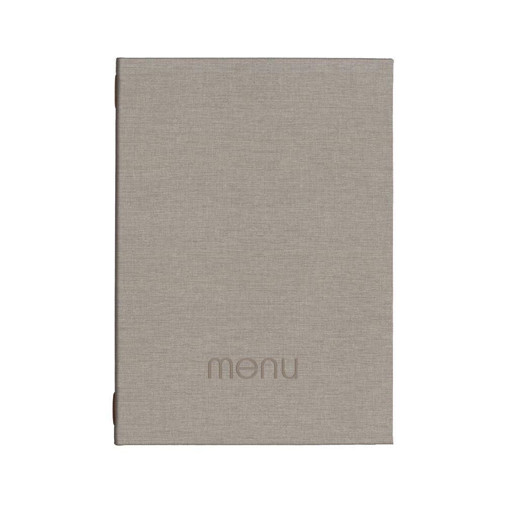 Next μενού εστιατορίου PU nomads γκρι ανοιχτό με κρυφό λάστιχο 23x32εκ.