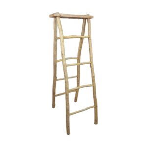 Σκάλα - Κρεμάστρα Nextdeco από ξύλο teak Υ150xΜ53xΠ65/12xεκ