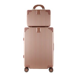 Βαλίτσες σετ 2 ABS 4 ρόδες ροζ 65x42x25εκ και 33x24x15εκ.