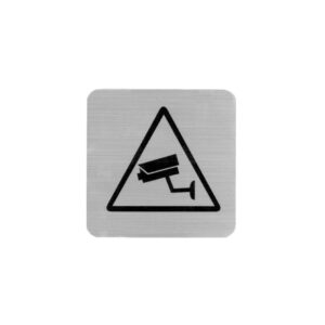 Next επιγραφή darwin "Ο χώρος βιντεοσκοπείται" 7,2x7,2εκ., 2χιλ. πάχος