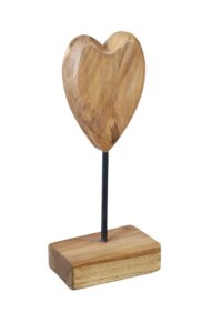 Ξύλινο διακοσμητικό καρδιά  Υ36xM17xΠ12εκ