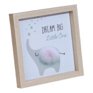Διακοσμητικό κάδρο ελεφαντάκι Υ20x20x2,7εκ.