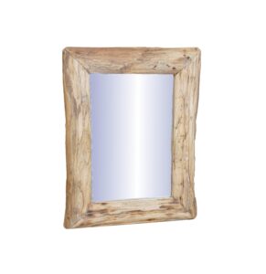 Καθρέφτης ορθογώνιος Nextdeco ανακυκλωμένο ξύλο teak Υ40xM31xΠ3εκ