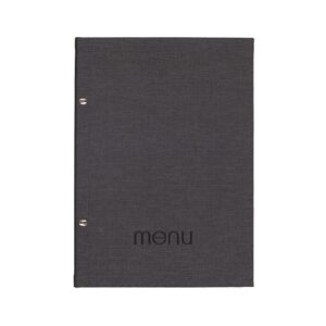 Next μενού εστιατορίου PU nomads σκούρο γκρι με 10 ζελατίνες και βίδες 24x32εκ.
