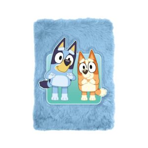 Σημειωματάριο με βελούδινο εξώφυλλο Bluey Y21x15x2,5εκ.