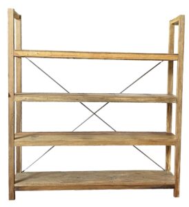 Ραφιέρα Nextdeco ανακυκλωμένο ξύλο teak - mahoni Υ200xM185xΠ39εκ