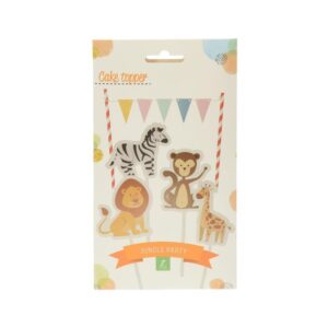 Διακοσμητικό σετ τούρτας ζώα της ζούγκλας