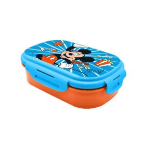 Φαγητοδοχείο Mickey με μαχαιροπίρουνα 21x14x6εκ.