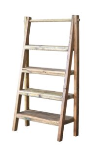 Βιβλιοθήκη Nextdeco ξύλο mahoni 4 επιπέδων Υ150x90x36/15εκ