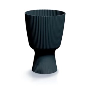 Γλάστρα - κασπώ Milly Round ανθρακί Y27,7 x Φ18,8εκ.