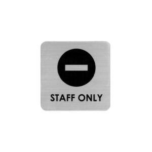Next επιγραφή darwin "Staff only" 7,2x7,2εκ., 2χιλ. πάχος