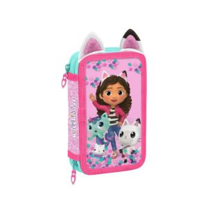 Κασετίνα σχολική γεμάτη Το κουκλόσπιτο της Γκάμπι Υ20x12x4εκ.