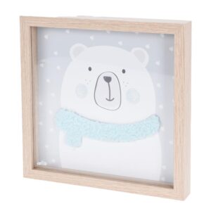 Διακοσμητικό κάδρο αρκουδάκι Υ20x20x2,7εκ.