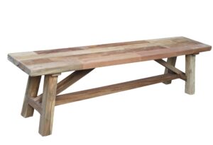 Παγκάκι Nextdeco από ξύλο mahoni Υ47xM140xΠ35εκ