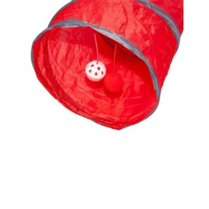 Παιχνίδι γάτας τούνελ κόκκινο Ø24,5x48εκ