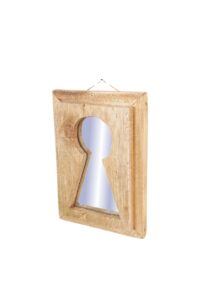 Καθρέφτης διακοσμητικός Nextdeco από ξύλο mahoni Υ25xM18xΠ4εκ