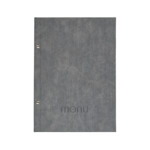 Next μενού εστιατορίου PU bali γκρι με 10 ζελατίνες και βίδες 24x32εκ.