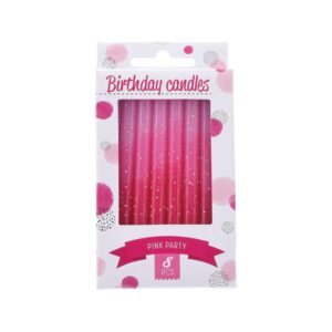 Κεράκια γενεθλίων φουξ σε blister 8τεμάχια Υ8εκ.