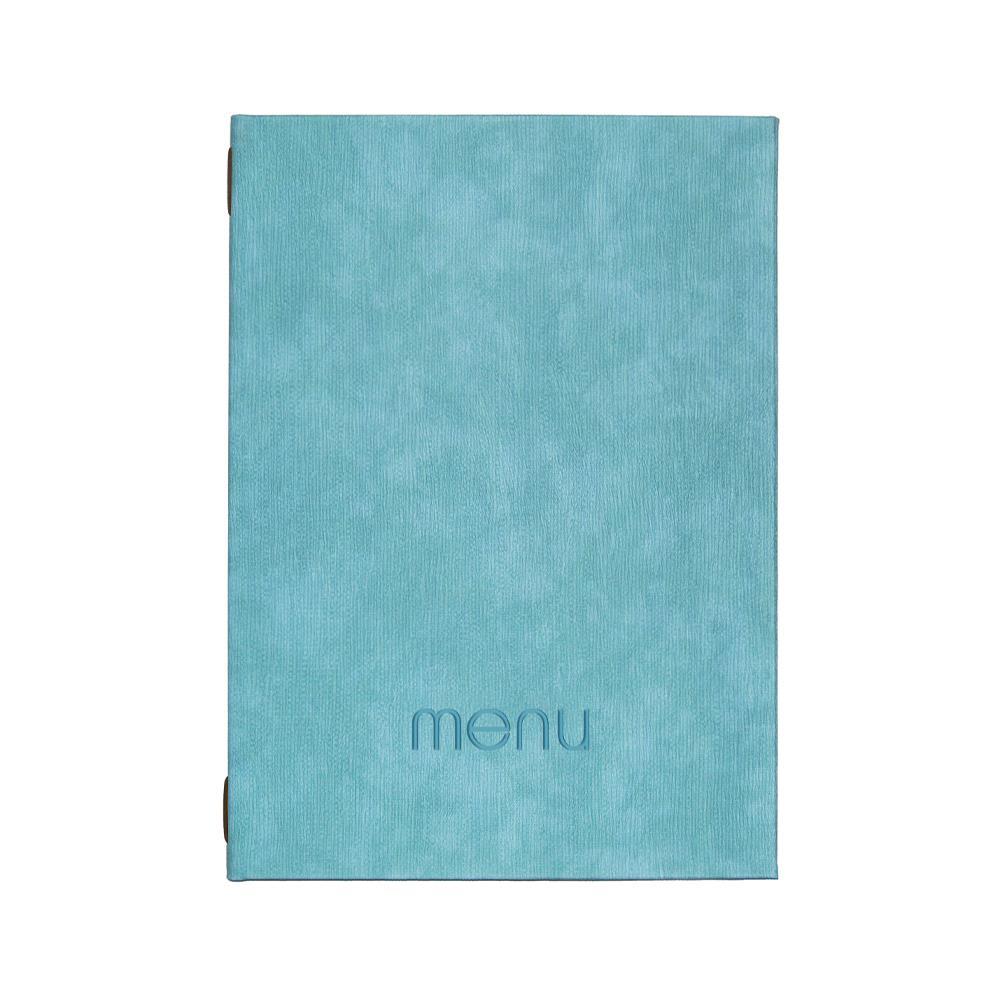 Next μενού εστιατορίου PU bali γαλάζιο με κρυφό λάστιχο 23x32εκ.