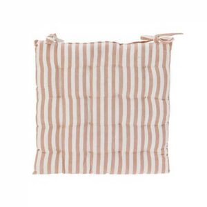 Μαξιλάρι καρέκλας με χοντρή ρίγα άμμου από βαμβάκι 40x40εκ.