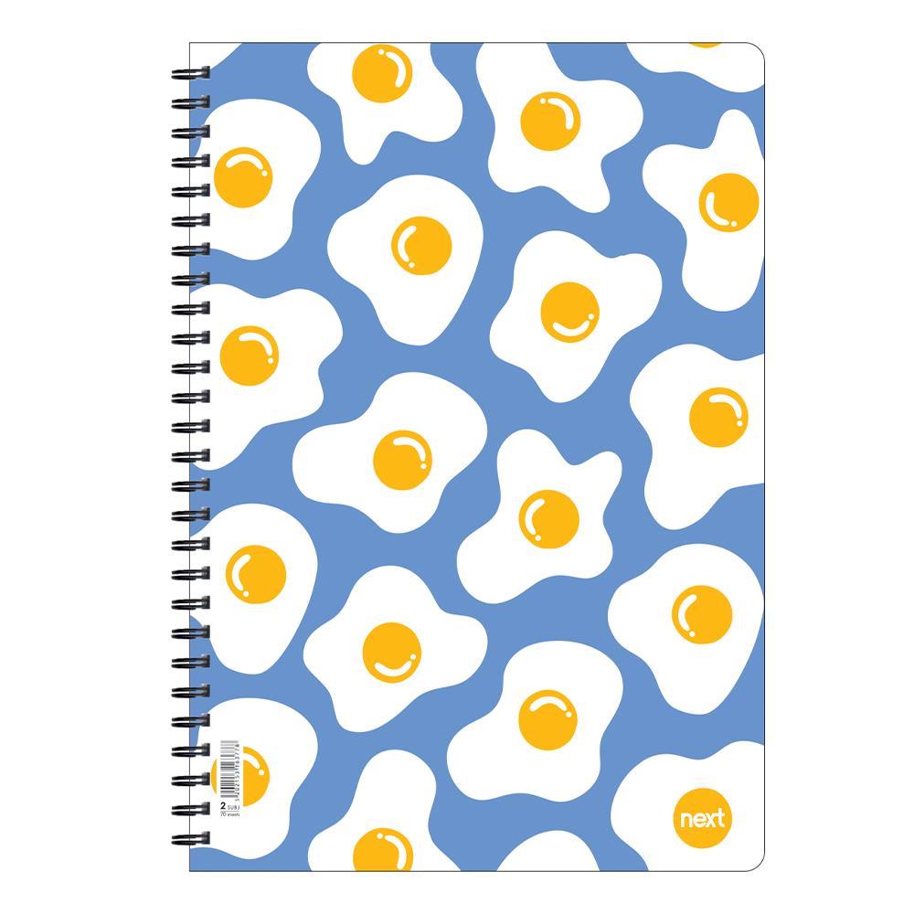 Next trends eggs τετράδιο σπιράλ 2 θέματα 70 φύλλα 17x25εκ.