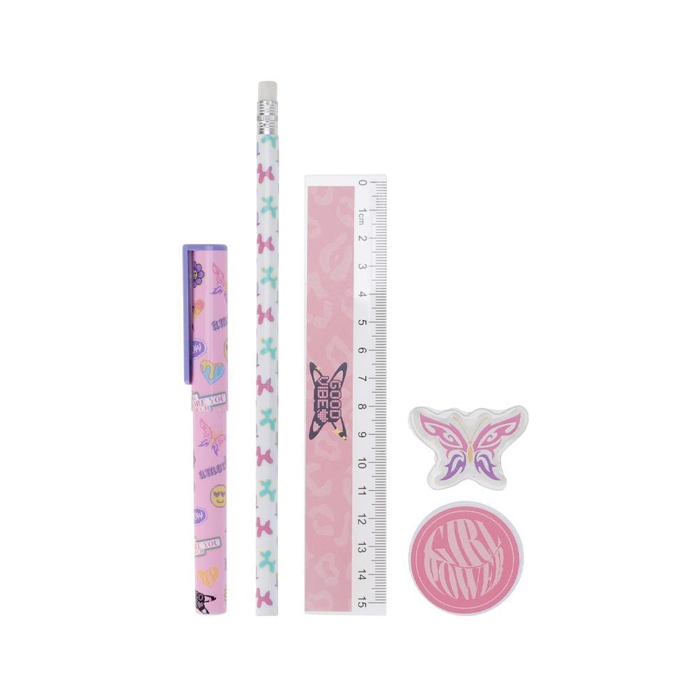 Σχολικό σετ 5 τεμαχίων monster Υ25x9,5x2εκ.