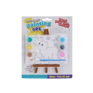 Καβαλέτο ξύλινο με τελάρο αρκούδα Υ15x15x2εκ.