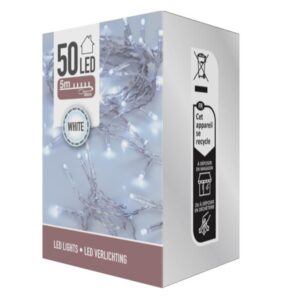 50 λαμπάκια led λευκό φως με μπαταρίες