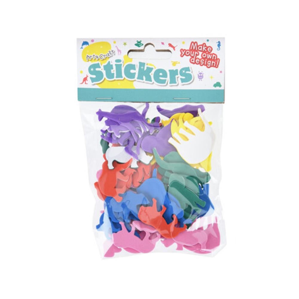 Αυτοκόλλητα eva άγρια ζώα 17,5x11x2εκ.