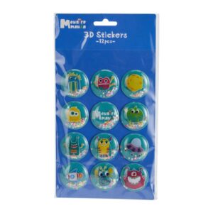 Αυτοκόλλητα 3D monsters 12 τεμάχια