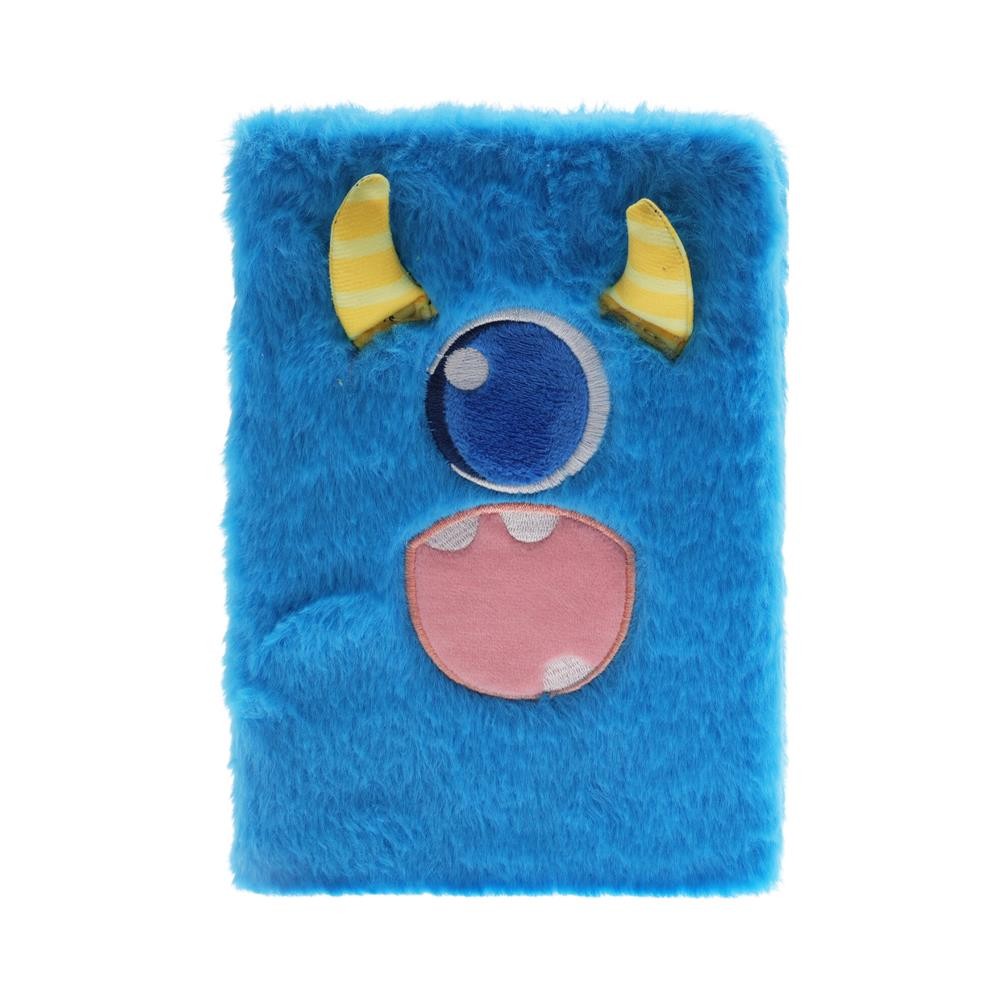 Σημειωματάριο μπλε με βελούδινο εξώφυλλο Y21x15,5x3εκ.