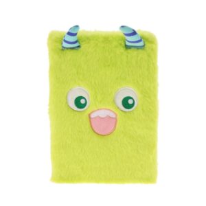 Σημειωματάριο κίτρινο με βελούδινο εξώφυλλο Y21x15,5x3εκ.