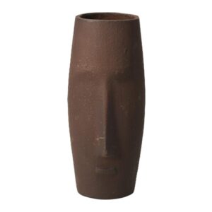 Βάζο αλουμινίου Nextdeco σκούρο καφέ Υ20χØ9εκ.