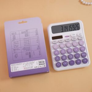 Κομπιουτεράκι 12 ψηφίων μωβ 16x12εκ.