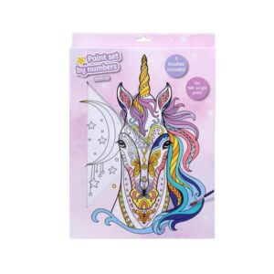 Ζωγραφική με αριθμούς σε καμβά μονόκερος 30x40 εκ.