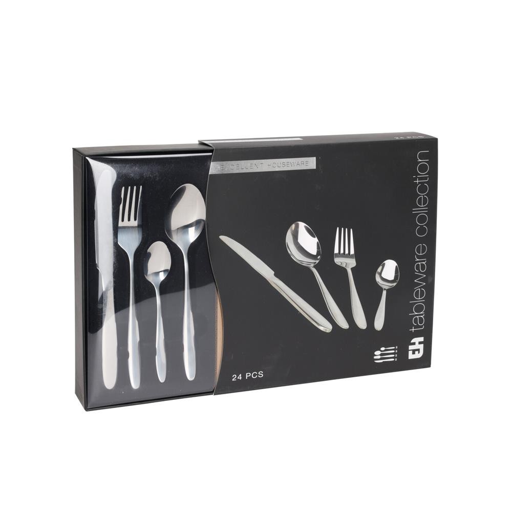 Σετ μαχαιροπίρουνα ασημί 24 τεμάχια